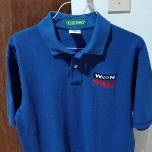 Vintage Polo Shirt Featuring Iconic Chicago's Own WGN Sports Logo .. Size Medium